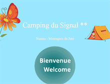 Tablet Screenshot of camping-nantua.fr